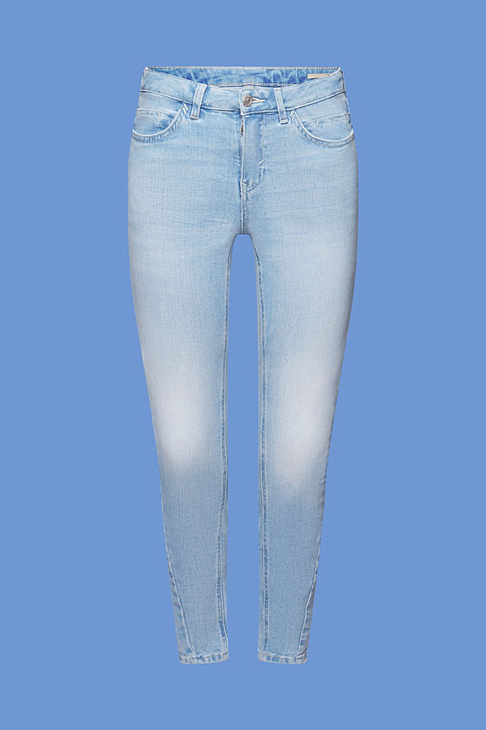 中腰修身牛仔褲, 藍色, detail-asia image number 6