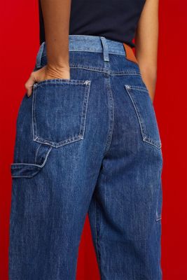 90年代風牛仔褲, BLUE DARK WASHED, detail-asia image number 4