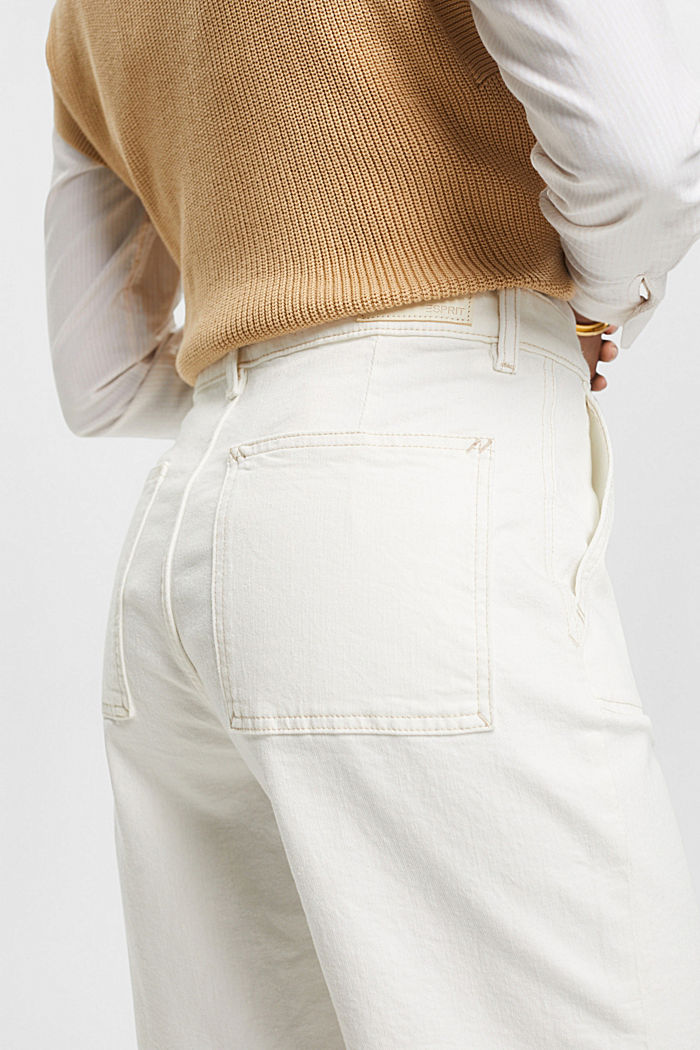 高腰短褲, 白色, detail-asia image number 4