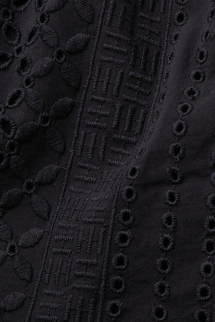 LENZING™ ECOVERO™刺繡短褲, 黑色, detail-asia image number 5