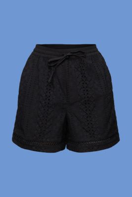 Embroidered shorts, LENZING™ ECOVERO™