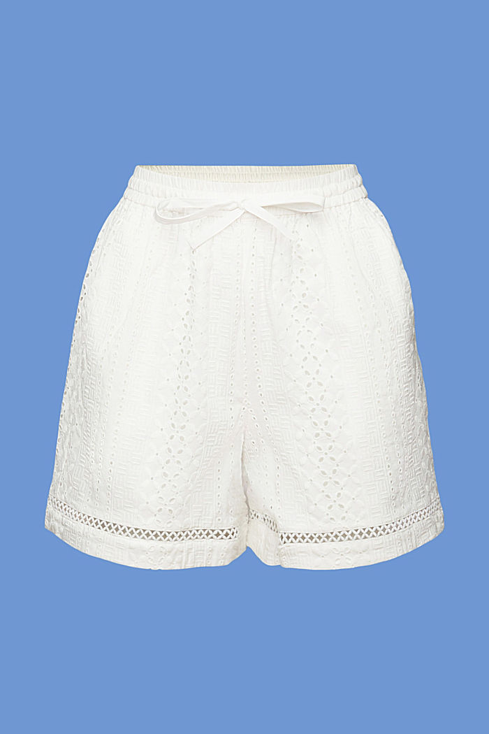 LENZING™ ECOVERO™刺繡短褲, 白色, detail-asia image number 7