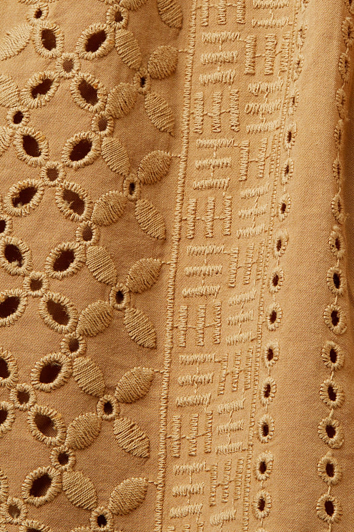 Embroidered shorts, LENZING™ ECOVERO™, KHAKI BEIGE, detail-asia image number 6