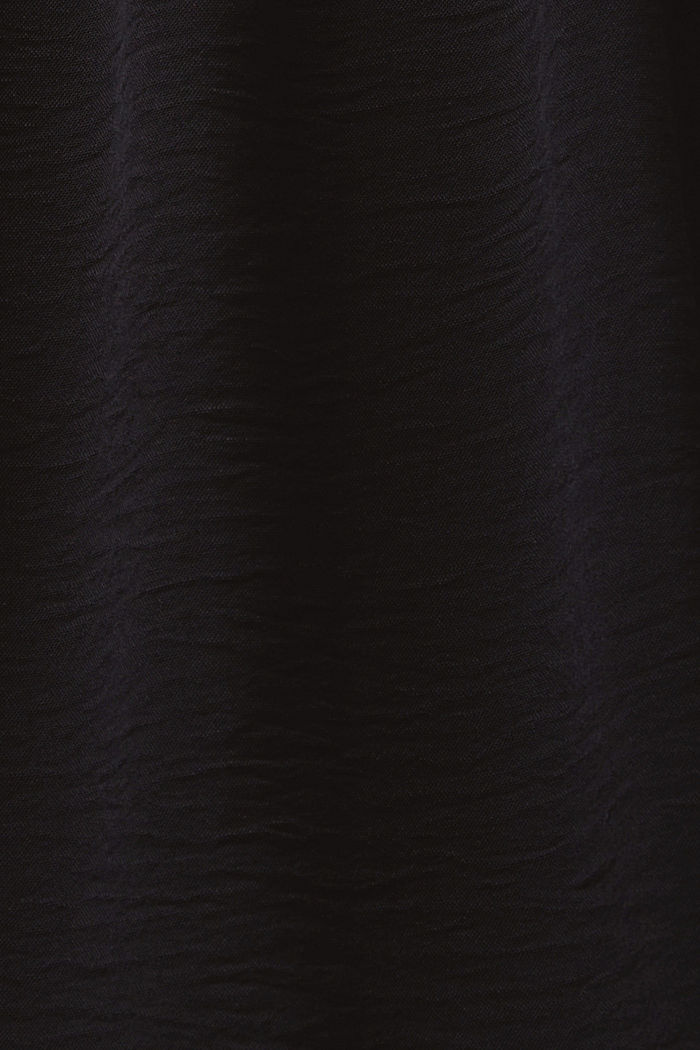 縐綢迷你半裙, 黑色, detail-asia image number 5