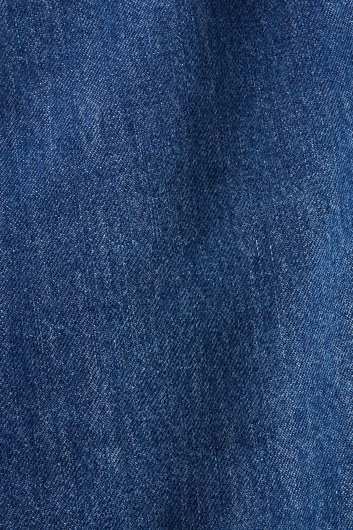 不對稱裙腰中長款半裙, BLUE DARK WASHED, detail-asia image number 6