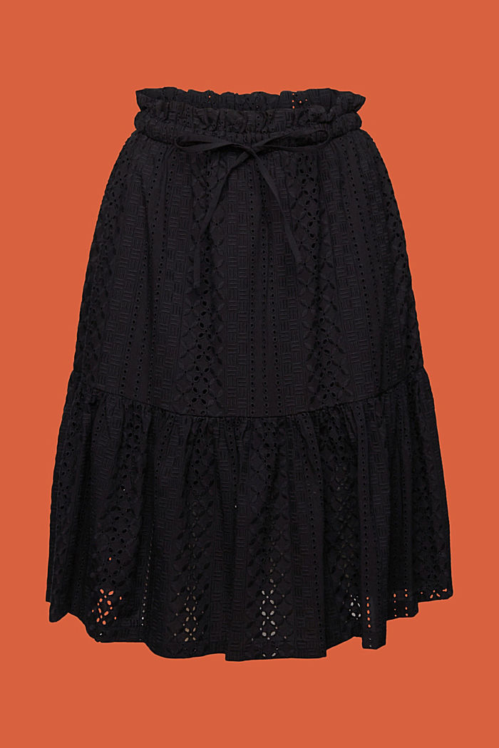 LENZING™ ECOVERO™刺繡半身裙, 黑色, detail-asia image number 6