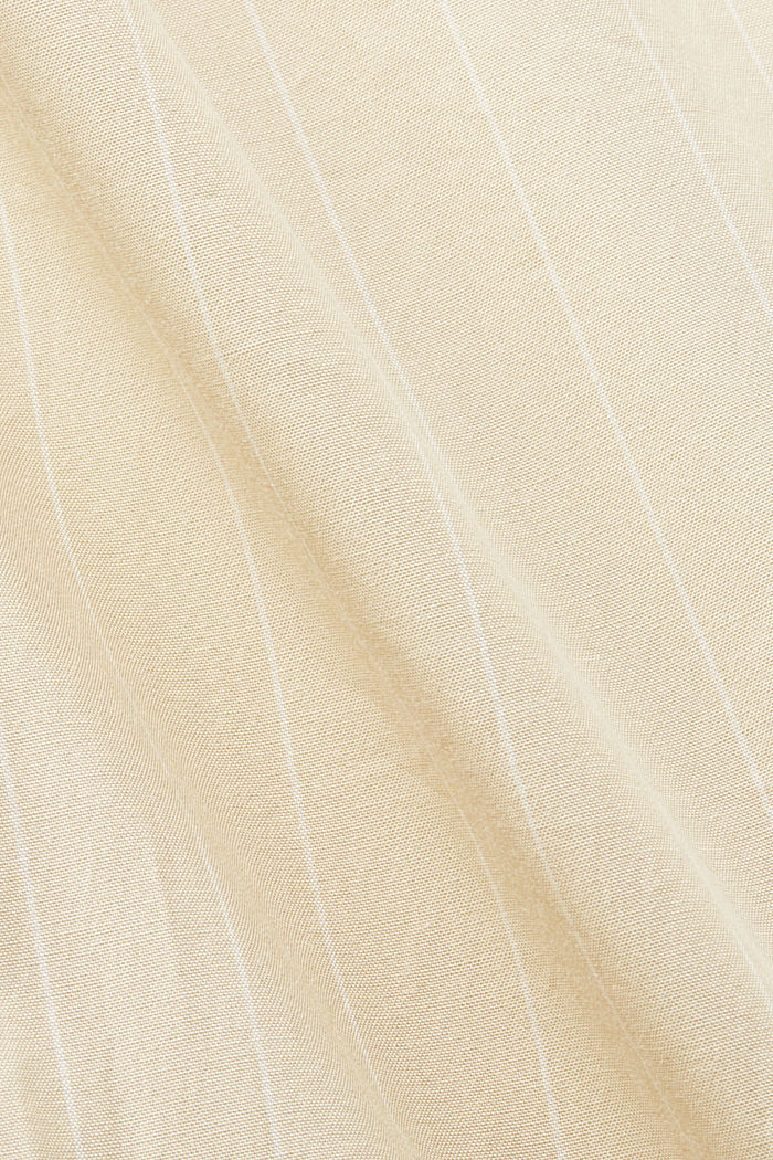 100%純棉細條紋恤衫式連身裙, 米色, detail-asia image number 5