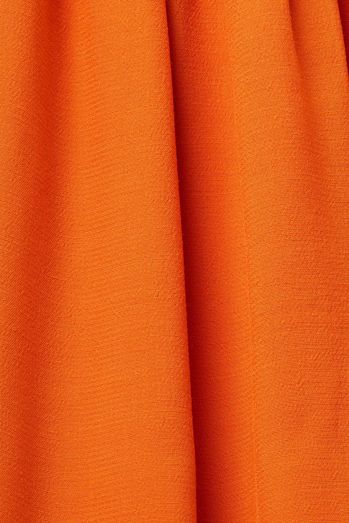 TENCEL™褶皺吊帶連身裙, 橙色, detail-asia image number 5