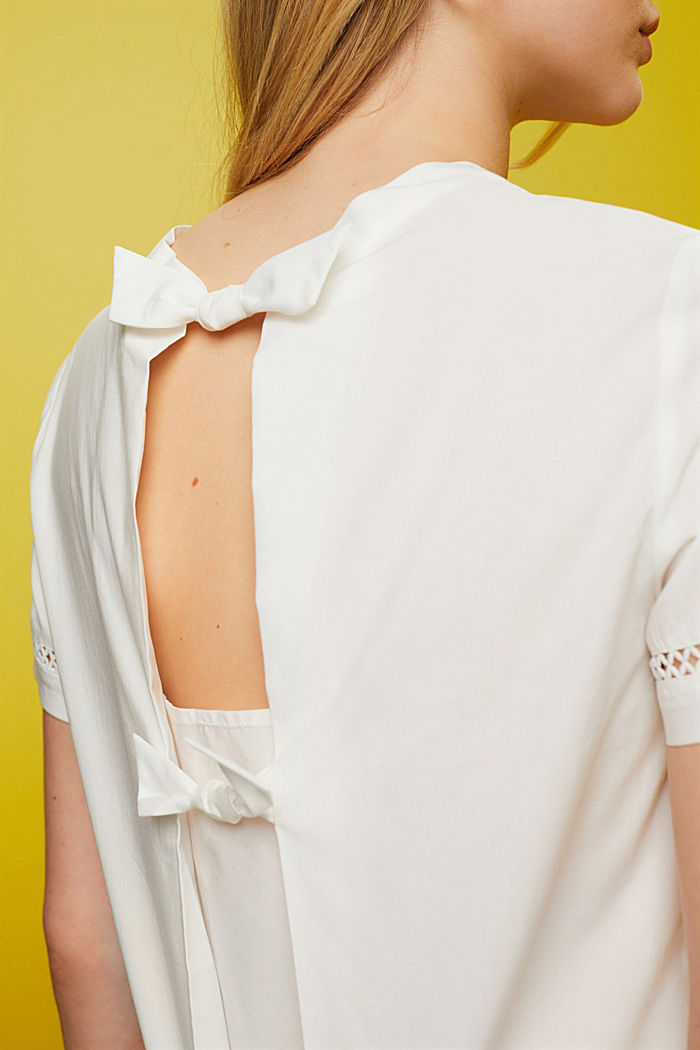 TENCEL™露背女裝恤衫, 白色, detail-asia image number 2