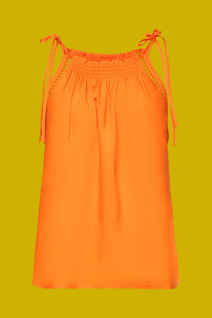 Camisole top with smock, TENCEL™, ORANGE, detail-asia image number 6