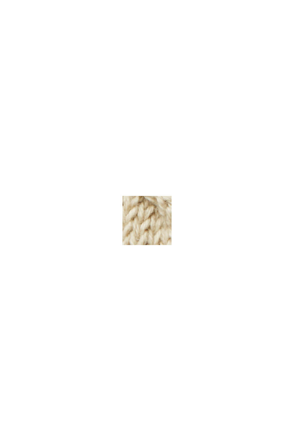 Mixed pattern chunky knit slipover, BEIGE, swatch