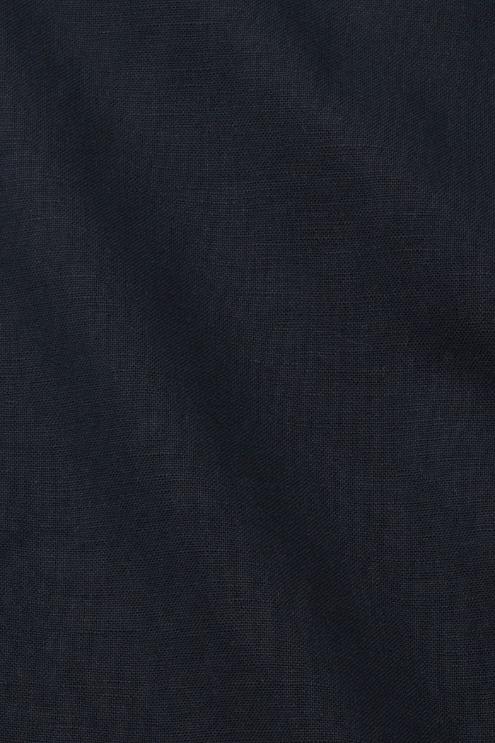 棉麻混紡長褲, 黑色, detail-asia image number 5