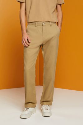Cotton and linen blended trousers