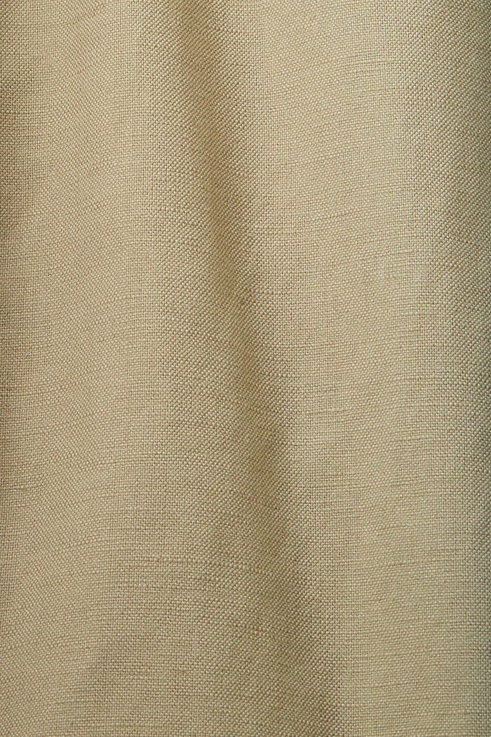 Cotton and linen blended trousers, LIGHT GREEN, detail-asia image number 4