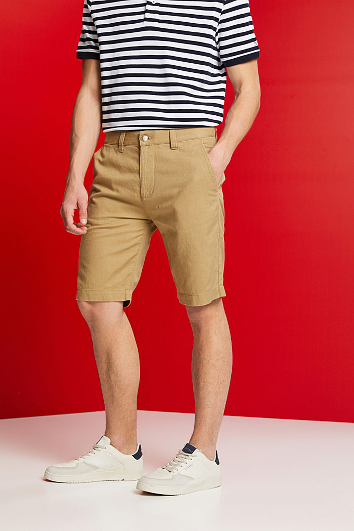 Chino-style shorts, KHAKI BEIGE, detail-asia image number 0