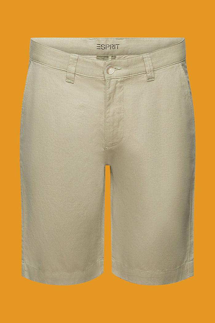 Chino-style shorts, LIGHT GREEN, detail-asia image number 7