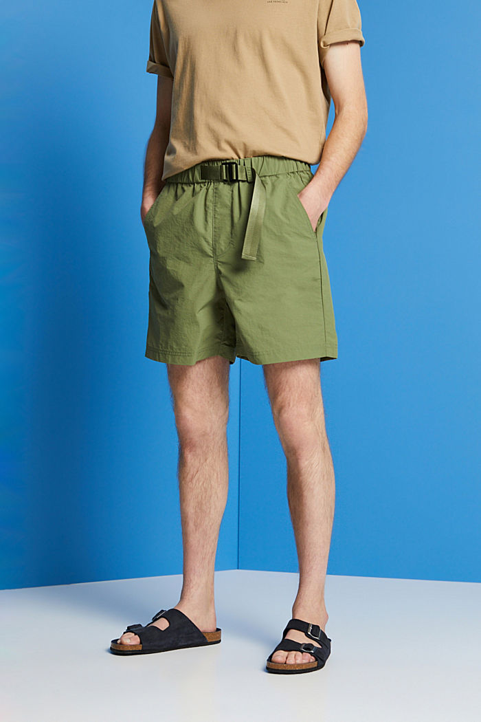 帶內置腰帶短褲, 橄欖綠, detail-asia image number 0