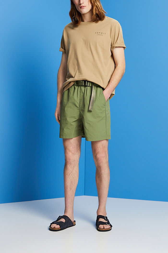 帶內置腰帶短褲, 橄欖綠, detail-asia image number 5