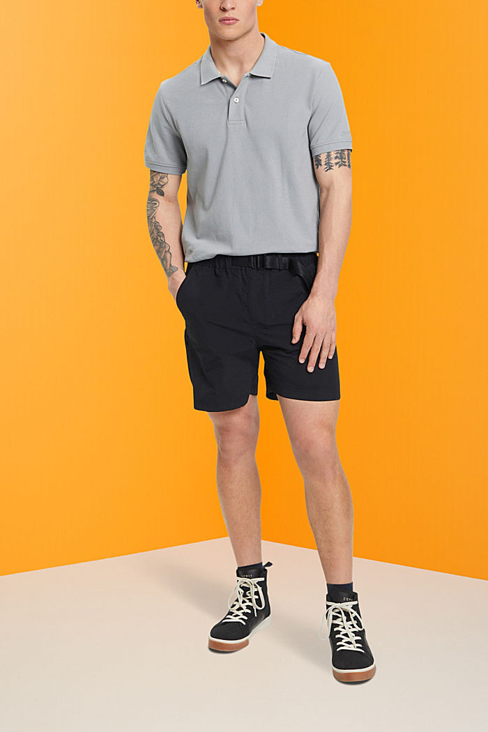 Shorts with integrated belt, BLACK, detail-asia image number 5