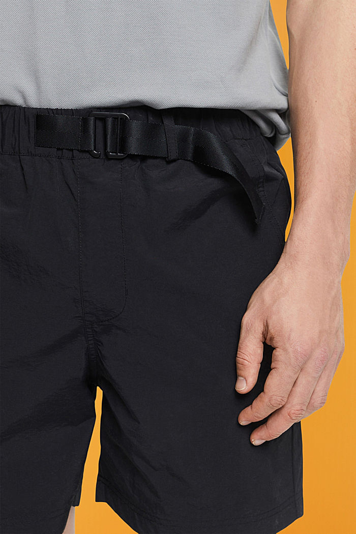 Shorts with integrated belt, BLACK, detail-asia image number 2
