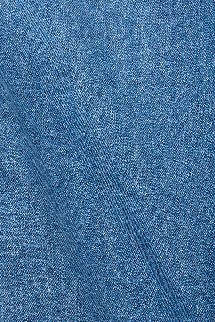Boxy denim short-sleeved shirt, BLUE MEDIUM WASHED, detail-asia image number 5