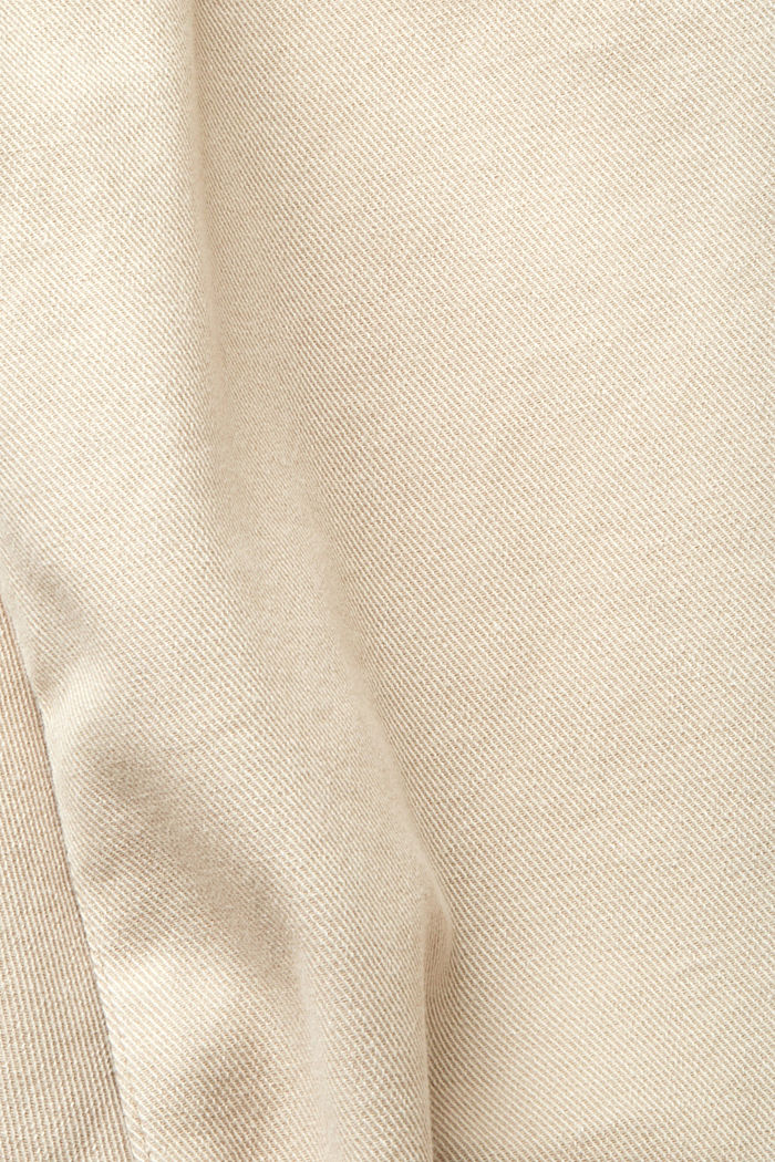 Boxy denim short-sleeved shirt, SAND, detail-asia image number 5