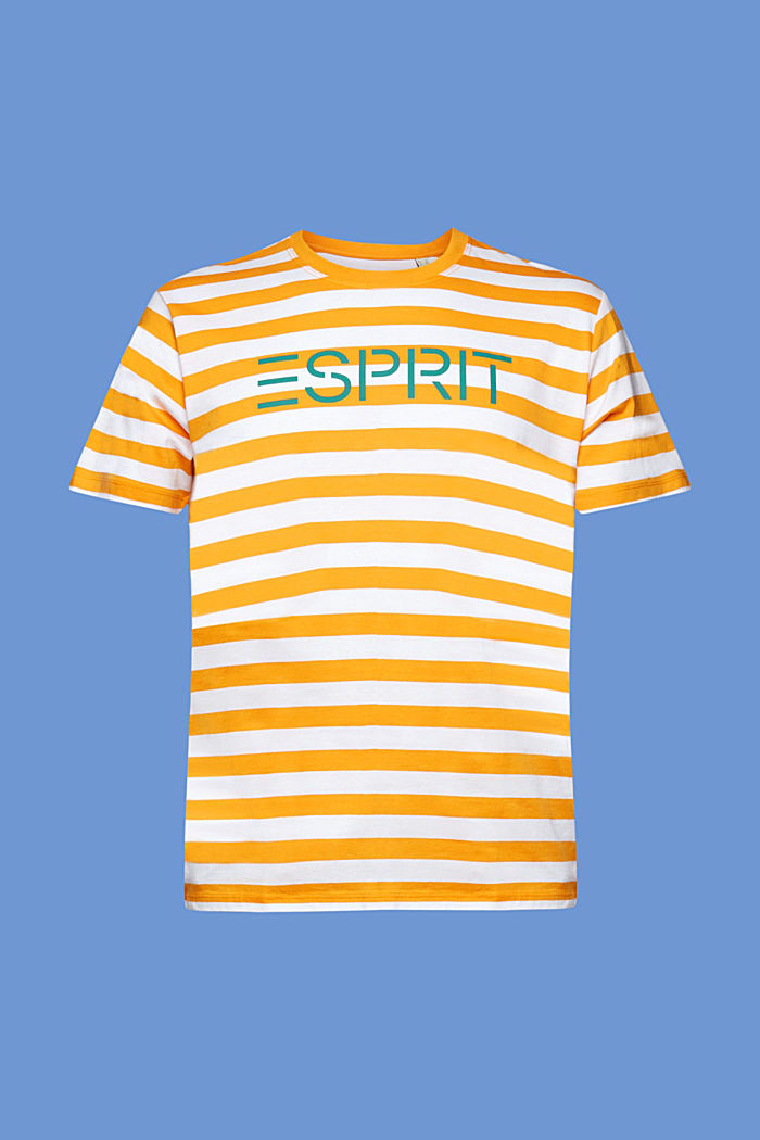 再生棉質條紋T恤, 橙色, detail-asia image number 5