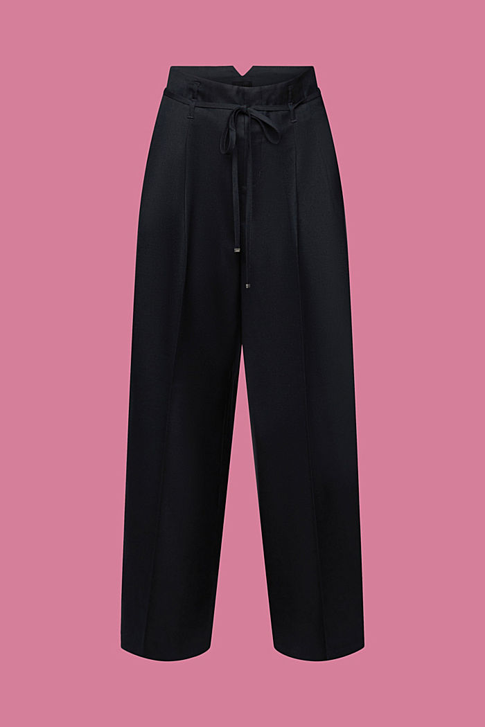 寬鬆長褲, 黑色, detail-asia image number 7