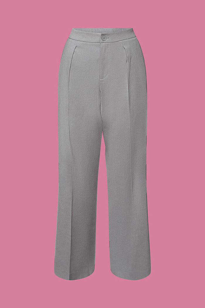 Split hem trousers with zip, LIGHT GREY, detail-asia image number 6
