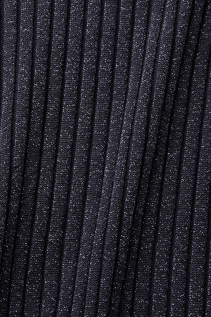 Glitter effect knitted trousers, ANTHRACITE, detail-asia image number 5