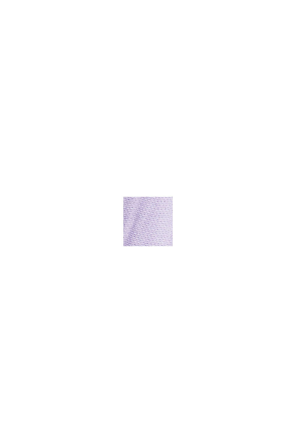 褶襉中長款半身裙, 淺紫色, swatch