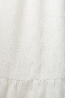 경량 벌룬 슬리브 미디 드레스, OFF WHITE, detail-asia image number 4