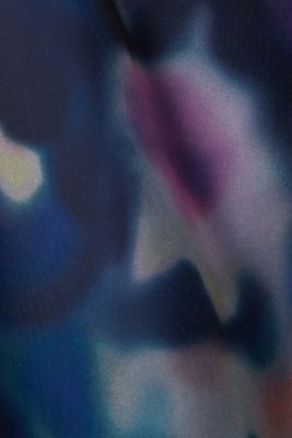 歐根紗中長款印花連身裙, 淺藍色, detail-asia image number 5
