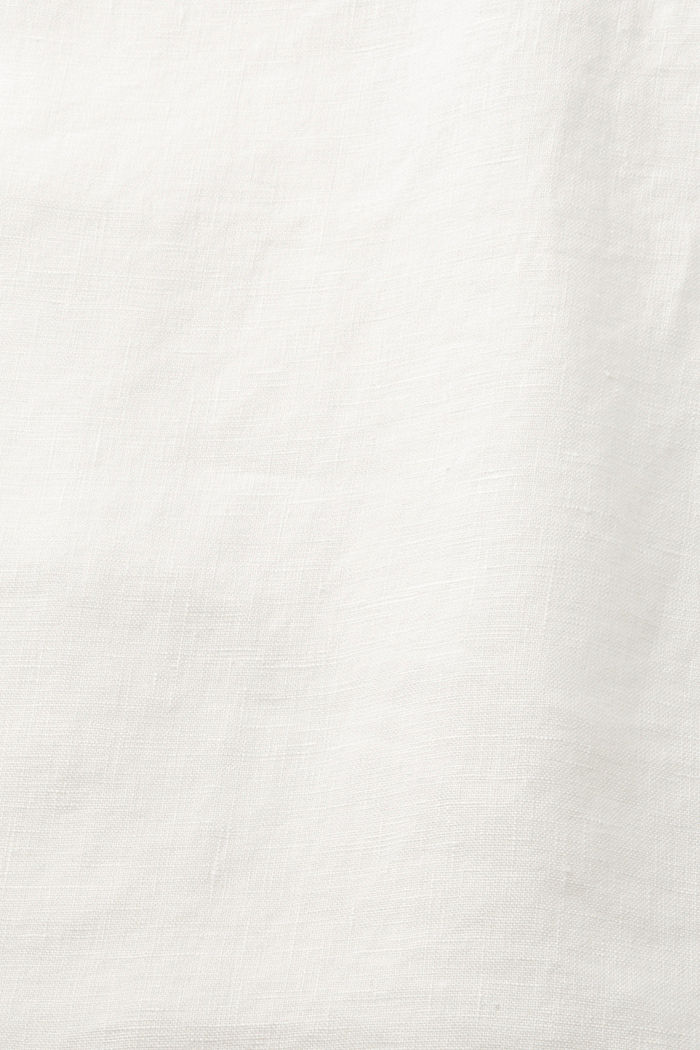 梭織亞麻女裝恤衫, 白色, detail-asia image number 5