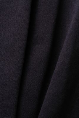 Cropped crewneck T-shirt, BLACK, detail-asia image number 5