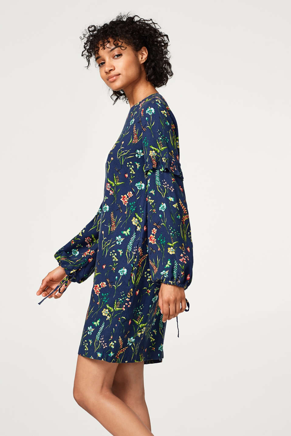 edc - Flowing floral dress with balloon sleeves at our Online Shop