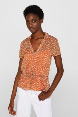 Esprit - Two-in-one blouse made of chiffon with a floral print at our ...