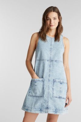 Edc Tragerkleid Aus Denim Im Online Shop Kaufen