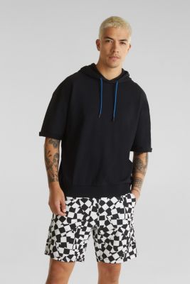 short sleeve cotton hoodie