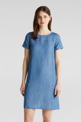 a line denim dress