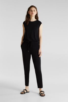 Esprit Jersey Jumpsuit Mit Spitzen Rucken Im Online Shop Kaufen