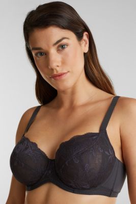 Esprit Unpadded Underwire Bra Made Of Two Tone Lace At Our Online Shop 