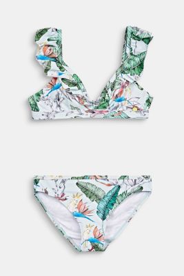 padded crop top bikini