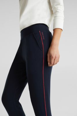 plain navy skinny tracksuit bottoms