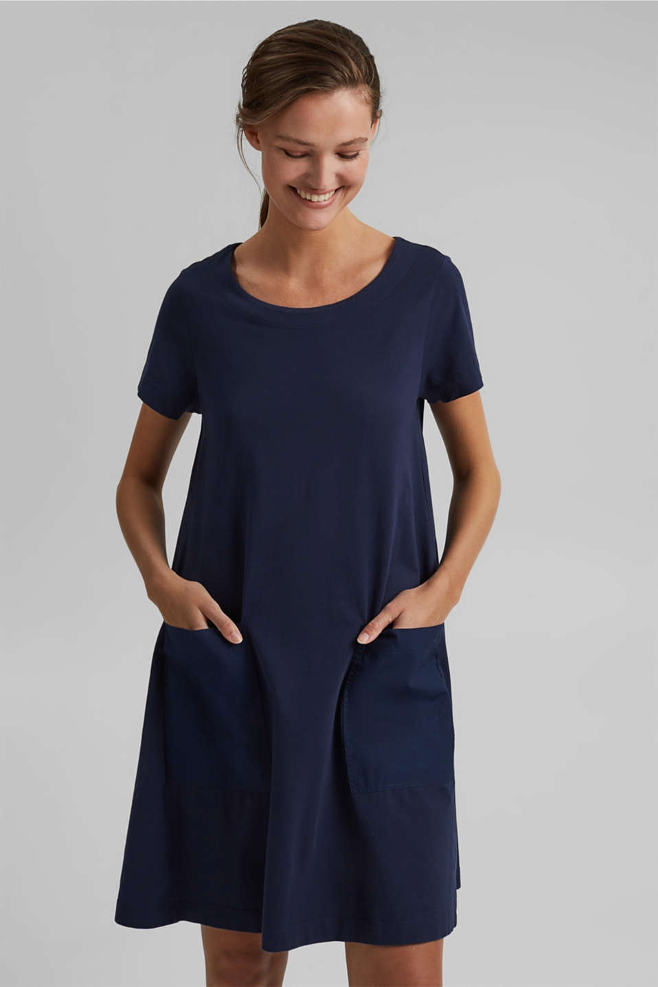 Esprit - Jersey dress in organic cotton at our Online Shop