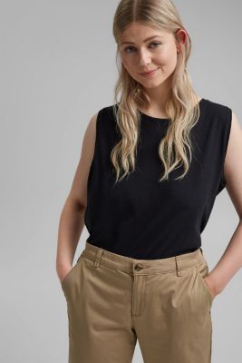 Esprit CURVY tanktop med hør i Esprits