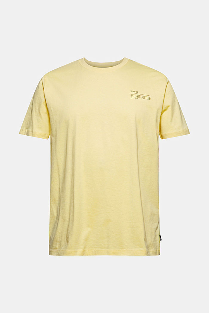 Camiseta con estampado, 100 % algodón ecológico, LIGHT YELLOW, detail image number 6