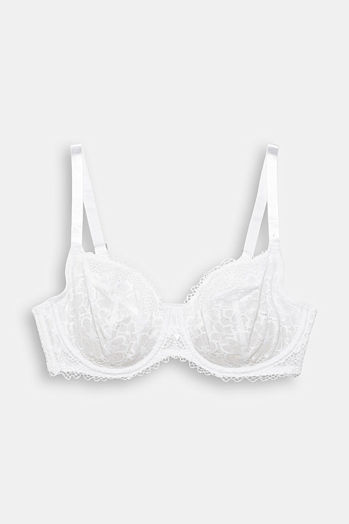 Recycled: unpadded underwire bra for large cup sizes