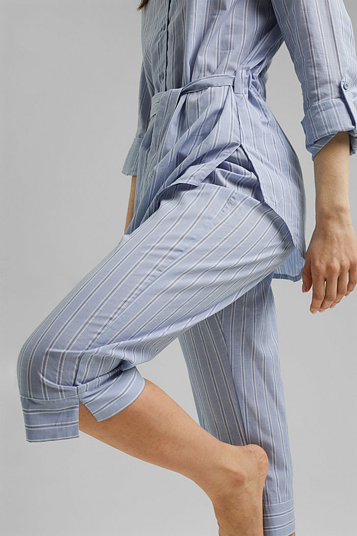Piżama w paski, 100% bawełny organicznej, PASTEL BLUE, detail image number 5