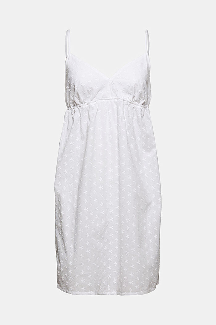 Chemise with embroidery, organic cotton
